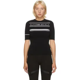 1017 ALYX 9SM Black Logo Knit Sweater