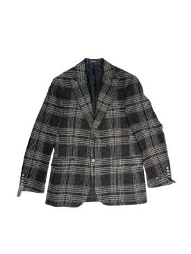 Bellucci B761 Sandro Plaid Blazer Black/White