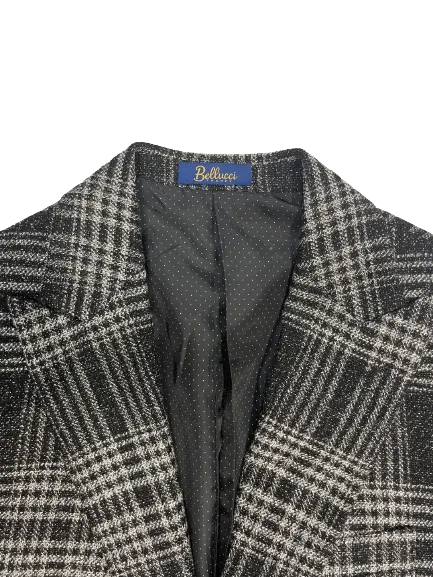 Bellucci B761 Sandro Plaid Blazer Black/White