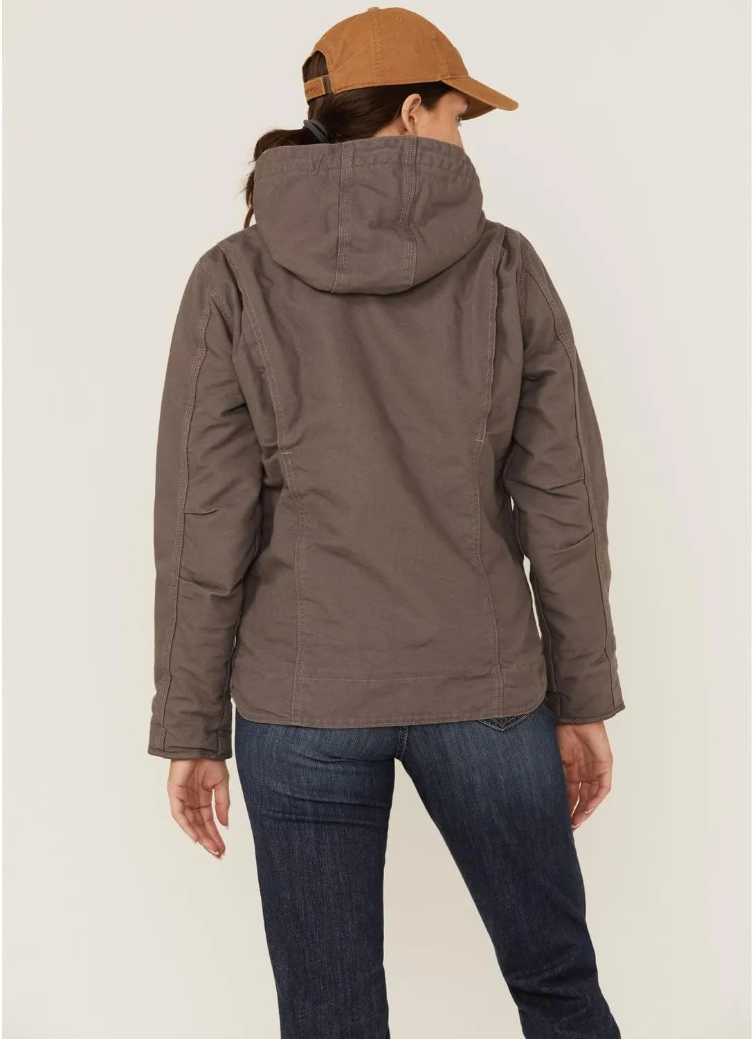 Carhartt Women's Loose Fit Washed Duck Sherpa Lined Jacket