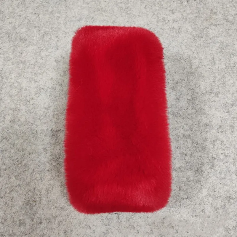 Casual Faux Fur Scarf Female Fashion Soft Plush