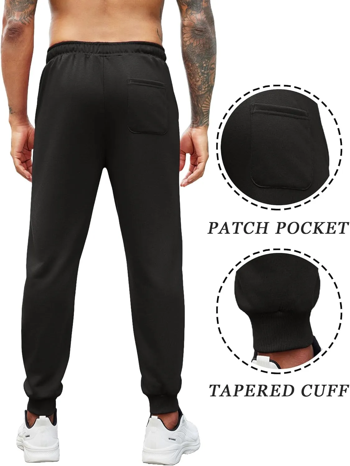 COOFANDY Men's Athletic Joggers Casual Gym Sweatpants Workout Running Track Pants with Pockets