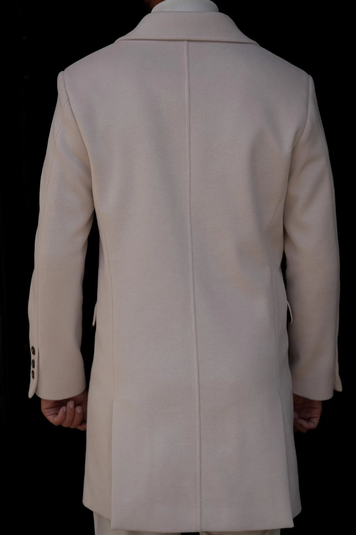Double Breasted Overcoat Pearl
