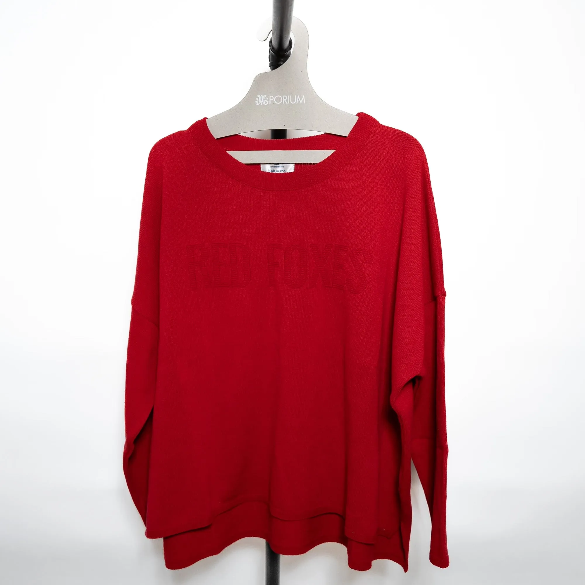 Embossed Jacquard Knit Sweater