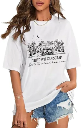Flafens T Shirts for Women Graphic Tees Cute Shirts Cotton Fit Short Tshirts