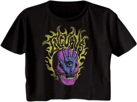 Incubus Rock Band Skull Hand Ladies Short Sleeve Festival Cali Crop T Shirts Graphic Tees