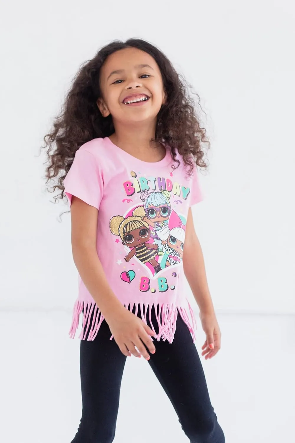 L.O.L. Surprise! Diva Bon Bon Queen Bee Neon QT Birthday Girls T-Shirt Little Kid to Big Kid