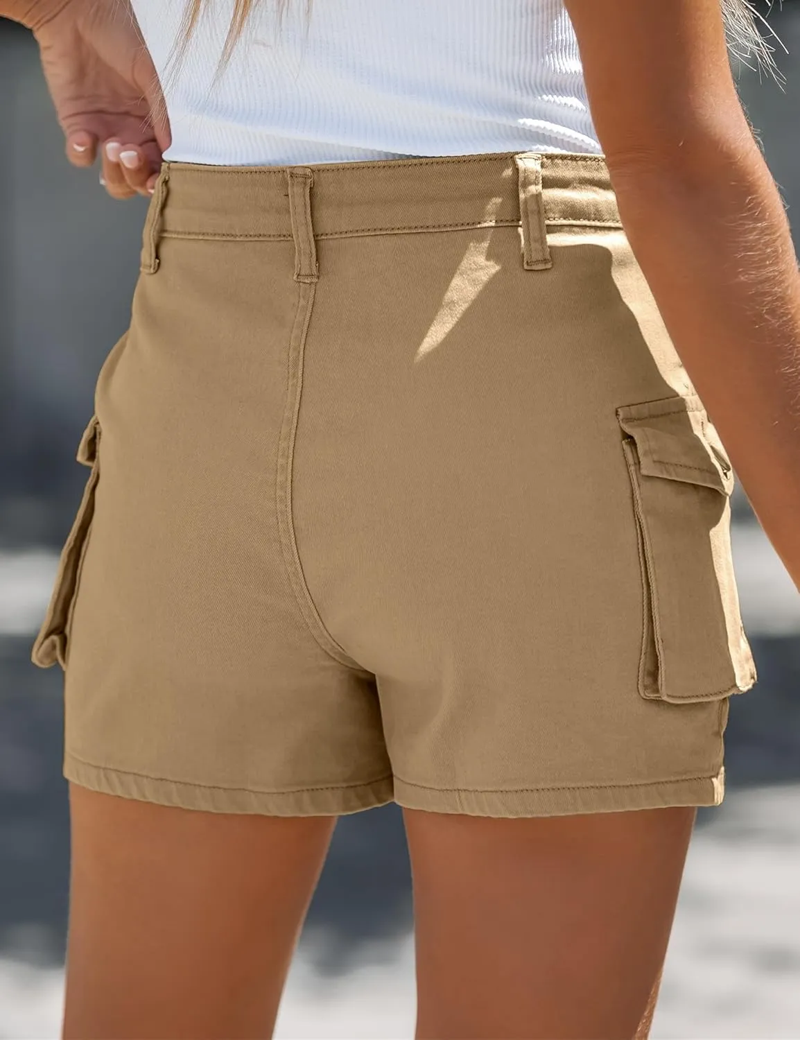 luvamia 2025 Cargo Shorts for Women Casual Summer Skorts Skirts High Waisted Mini Short Skort with Pockets Y2K