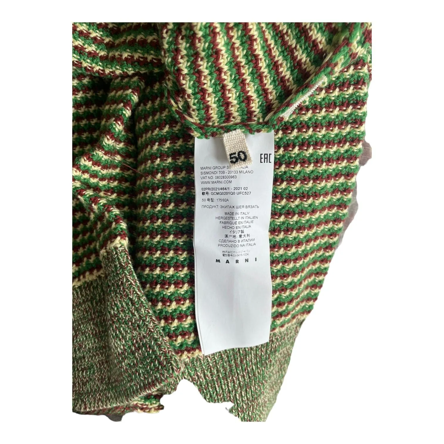 Marni Knit Roundneck Crewneck Sweater Green