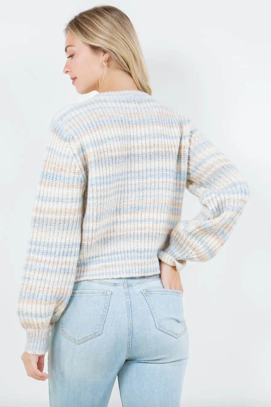 nora striped sweater