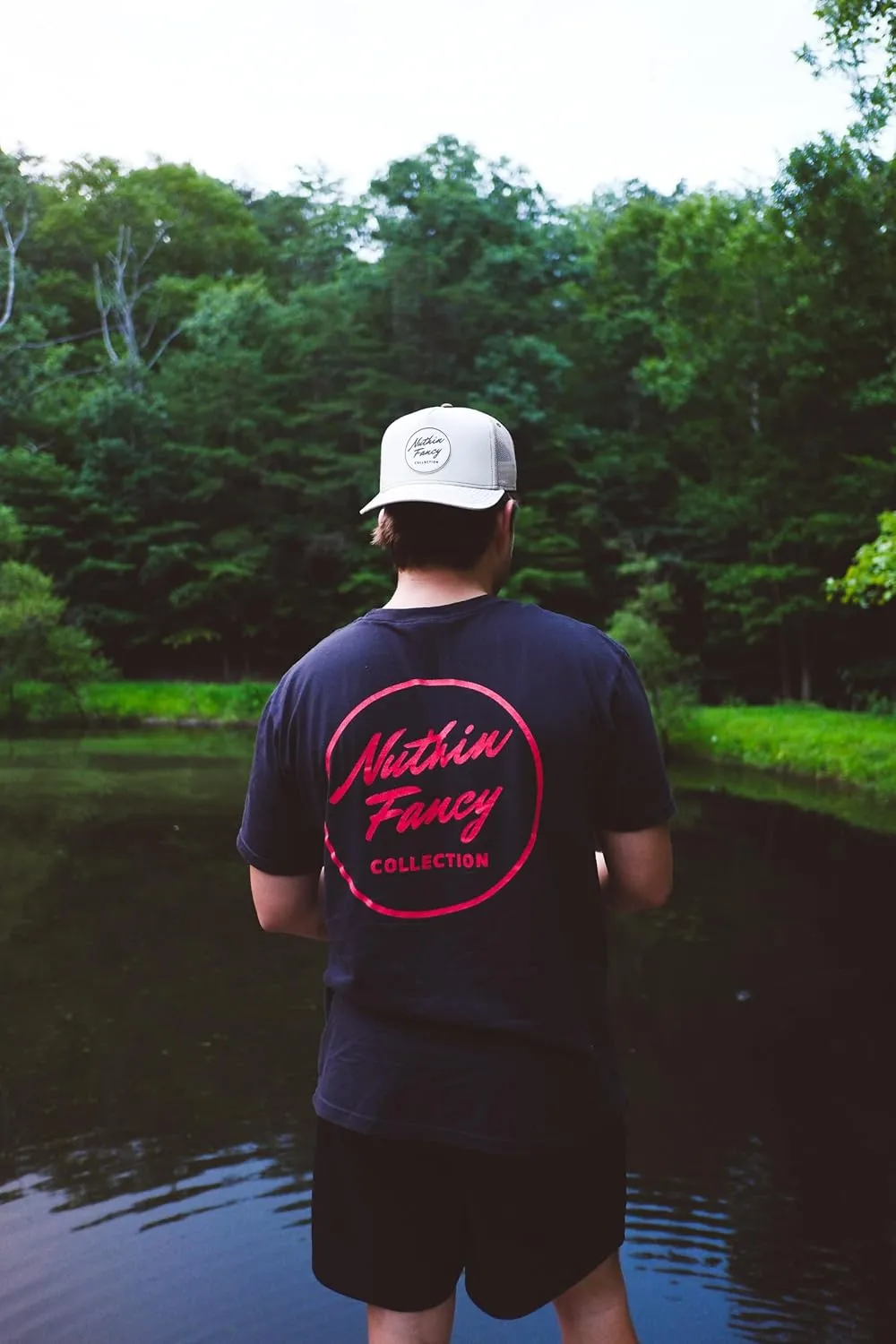 Nuthin Fancy CO Graphic Logo Tee, Classic T-Shirt with Bold Back Logo Design