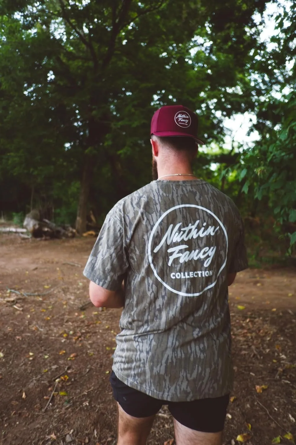 Nuthin Fancy CO Graphic Logo Tee, Classic T-Shirt with Bold Back Logo Design