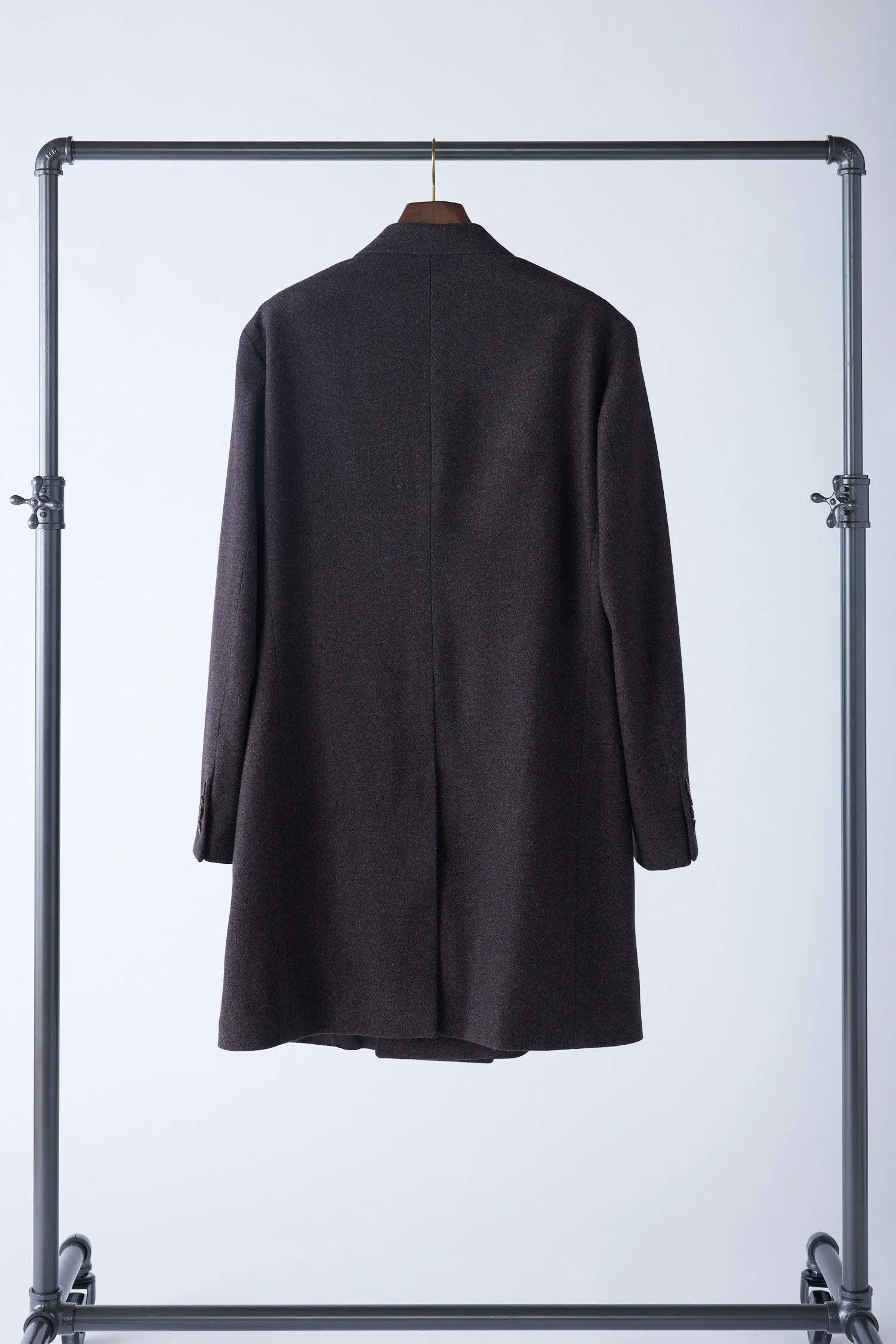 Peak Lapel Double-Breasted Overcoat