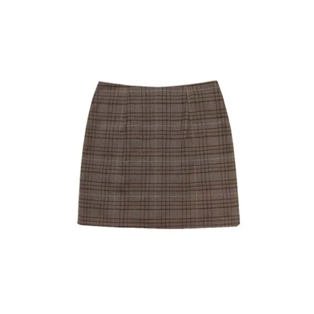 Retro plaid blazer set