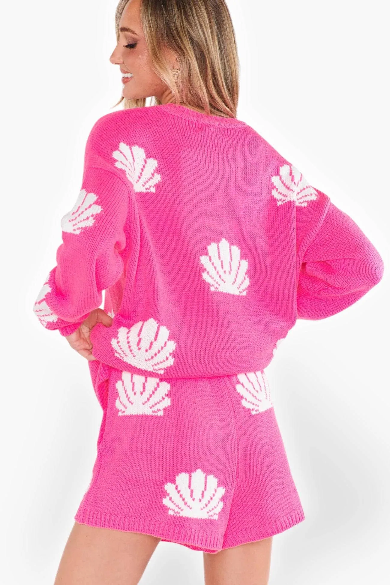 Show Me Your Mumu Hot Pink Shell Go To Sweater