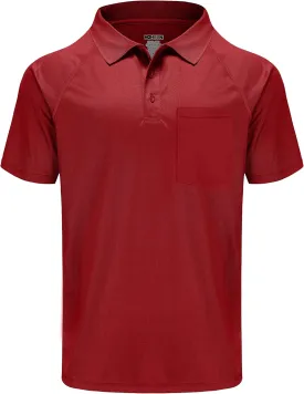 TIHEEN Golf Shirts for Men,Short Sleeve Moisture Wicking Proformance Big & Tall Polo Shirts