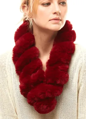 Twisted Faux Fur Scarf