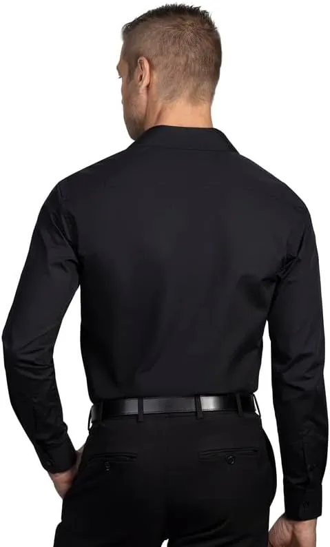 U.S. Polo Assn. Slim Fit Long Sleeve Button Down Dress Shirts for Men Wrinkle Free Long Sleeve Shirt Mens Formal Stretch