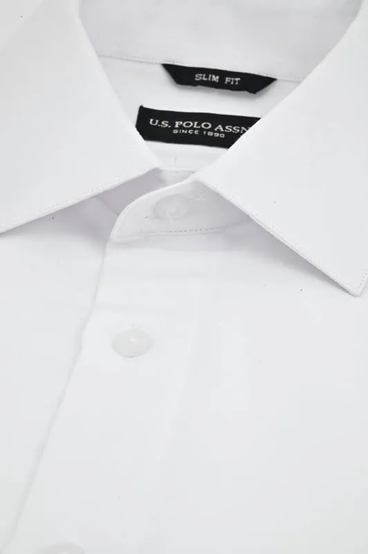 U.S. Polo Assn. Slim Fit Long Sleeve Button Down Dress Shirts for Men Wrinkle Free Long Sleeve Shirt Mens Formal Stretch