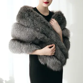 Women's Fur Winter Wrap Scarf