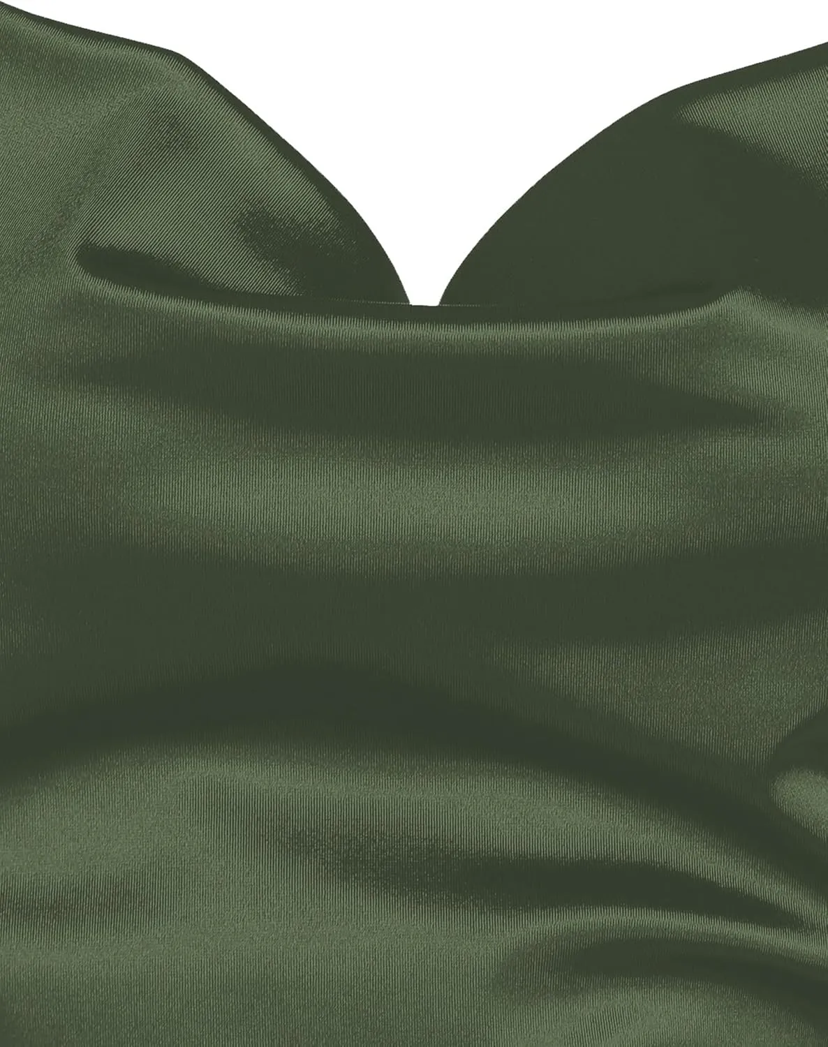 ZAFUL Women's Satin Sleeveless Spaghetti Strap Mini Dress Sexy Slip Cowl Neck Silky Cocktail Party Dresses